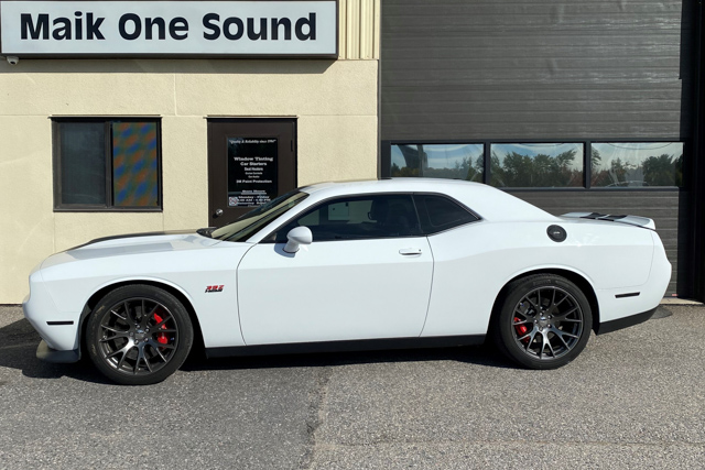 2019 Dodge Challanger SRT with showroom-quality window tint in North Bay